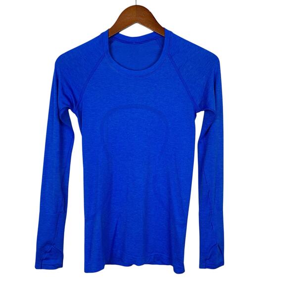 Lululemon Swiftly Tech Long Sleeve Shirt Blue Women's 4 - Picture 1 of 6